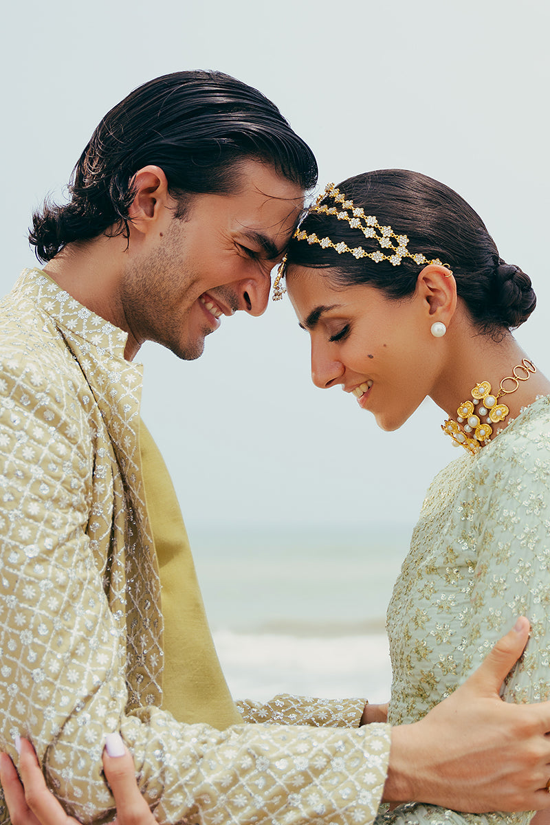 Cross Stitch | Wedding Collection 24 | TRANQUIL HAZE - Official Cross Stitch - Agha Fabrics UK