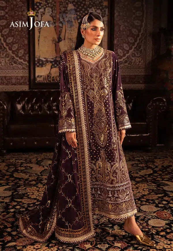 Asim Jofa | Makhmal Wedding Velvet 23 | AJMM-06 - Official Asim Jofa - Agha Fabrics UK