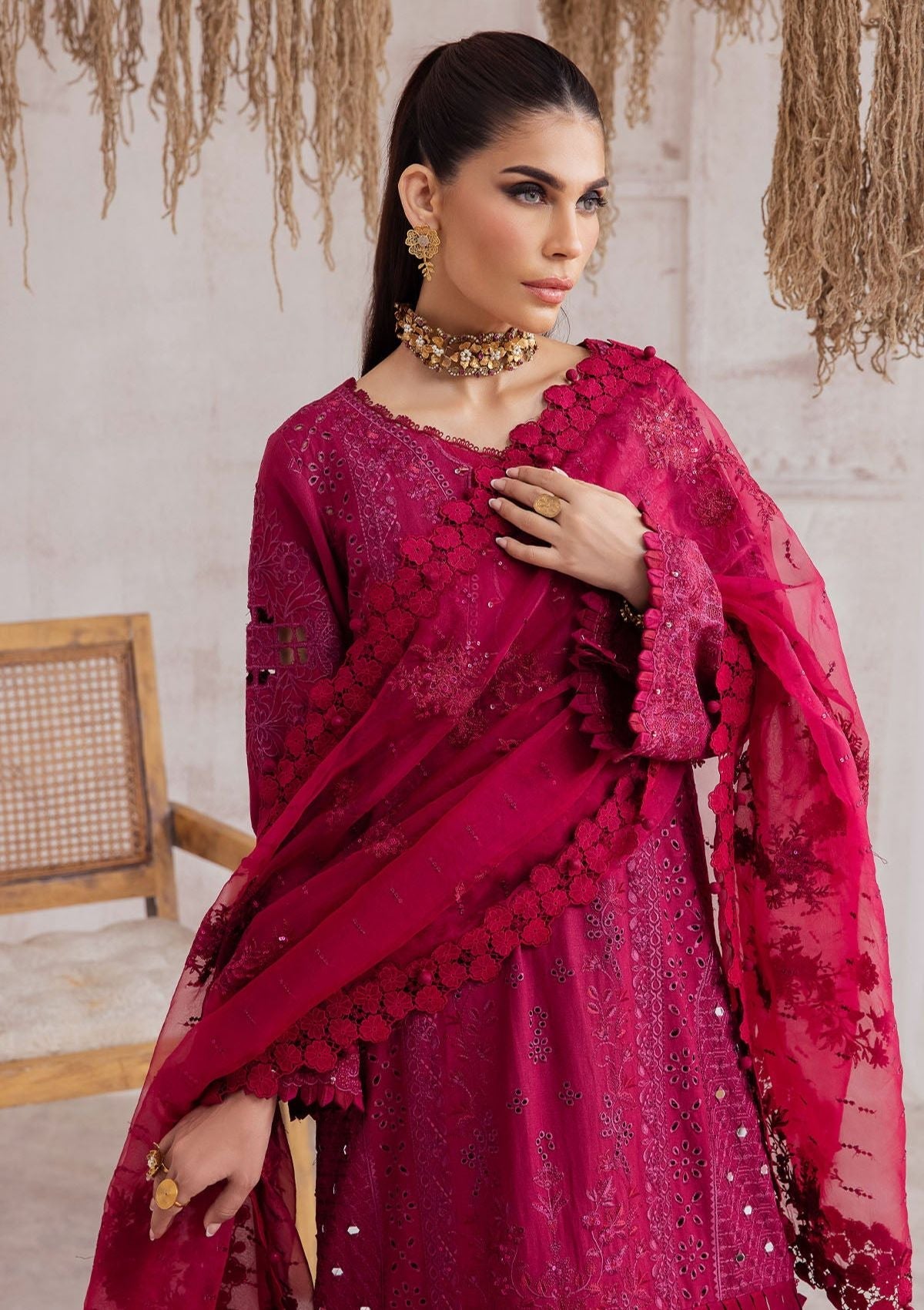 Winter Collection - Nureh - Exclusive - Karandi - NE#40 - Official Nureh - Agha Fabrics UK