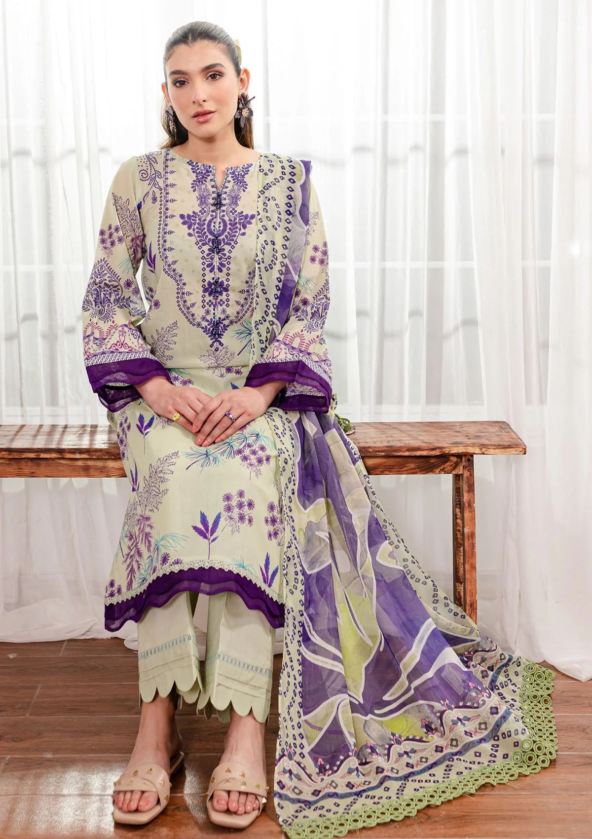 Lawn Collection - Nureh - Signature Prints - SP24#105 - Official Nureh - Agha Fabrics UK