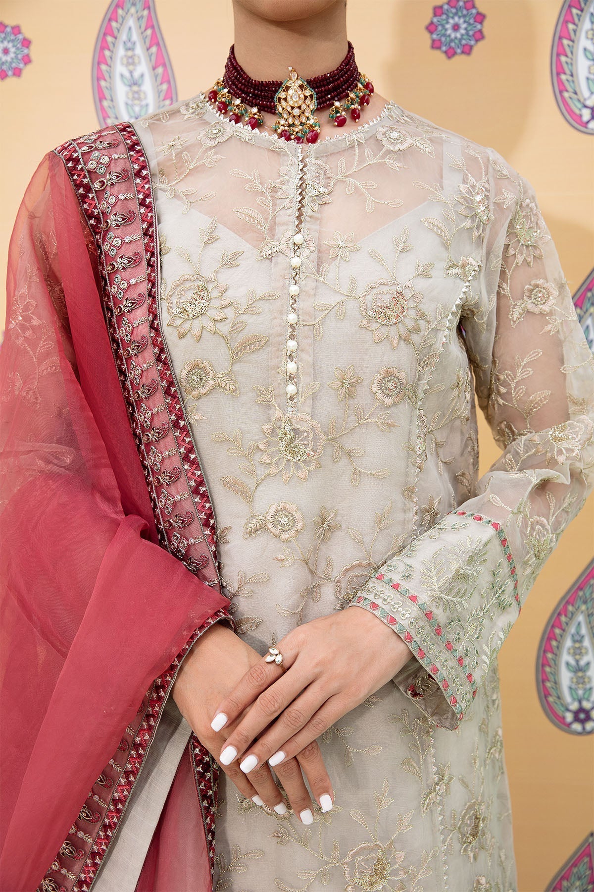 Nureh | Fancy Formals | NP-340 - Official Nureh - Agha Fabrics UK