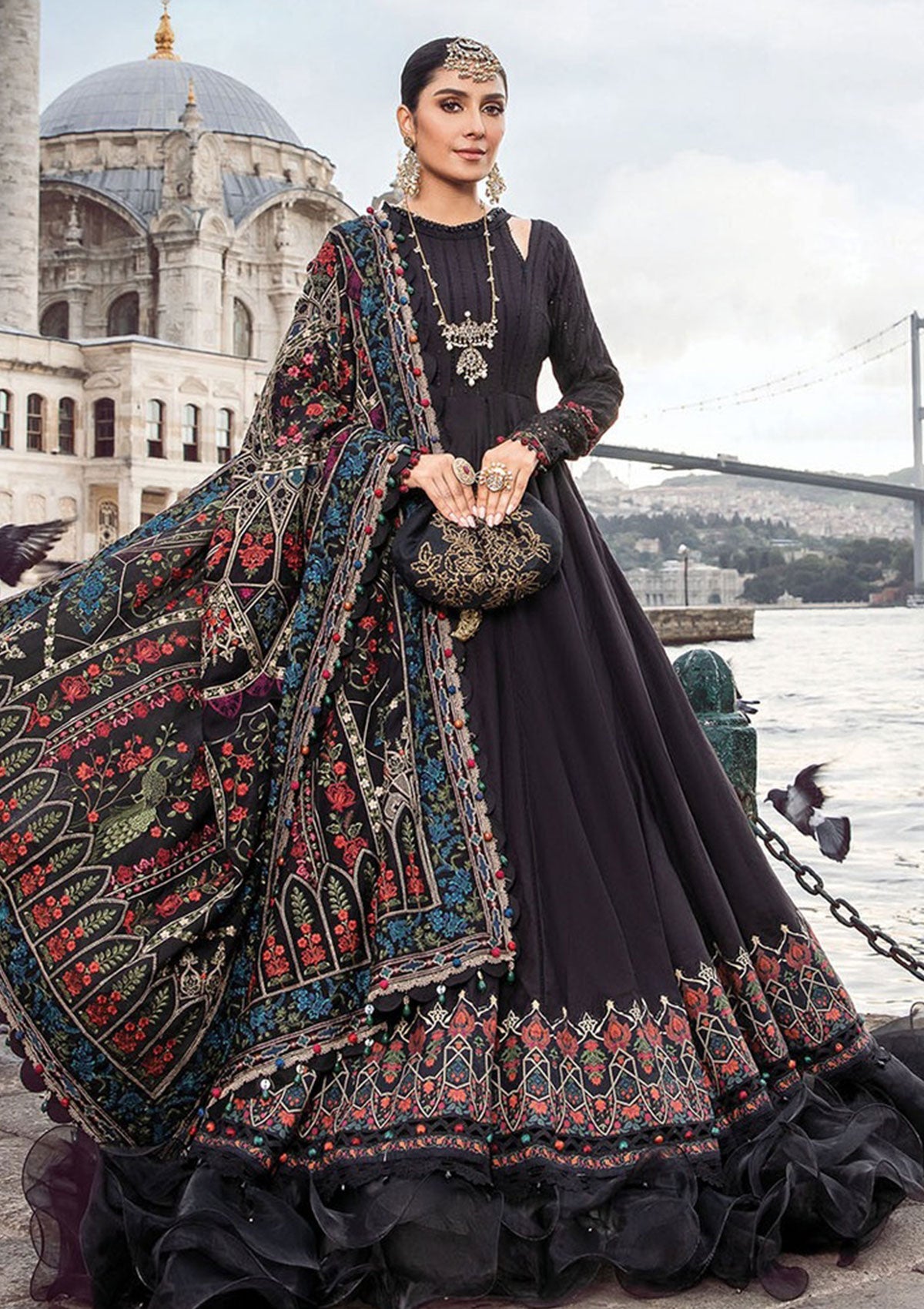 Winter Collection - Maria B - Unstitched - Linen - MBL23#01