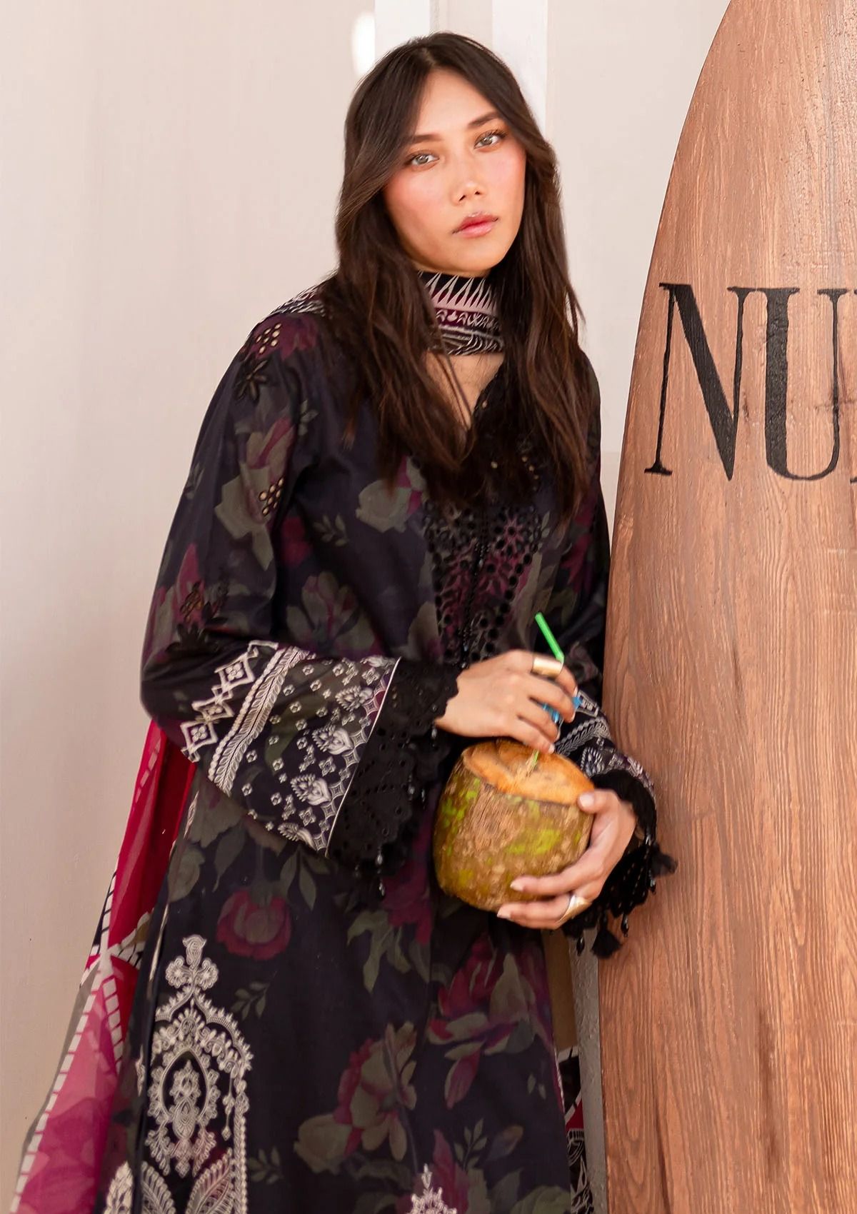 Lawn Collection - Nureh - Gardenia - Embroidered 24 - NS#133 - Official Nureh - Agha Fabrics UK