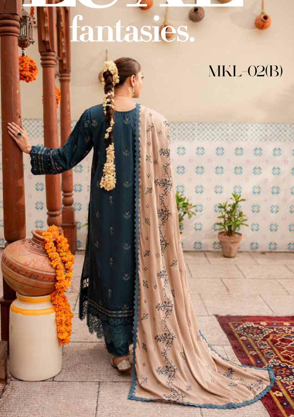 Winter Collection - Marjjan - Mah e Mir - Linen - MKL#2B