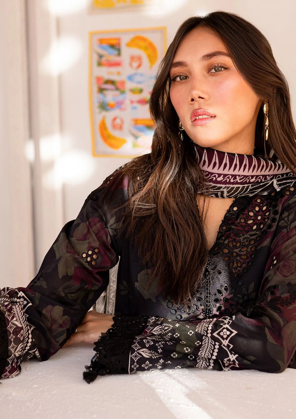 Lawn Collection - Nureh - Gardenia - Embroidered 24 - NS#133 - Official Nureh - Agha Fabrics UK