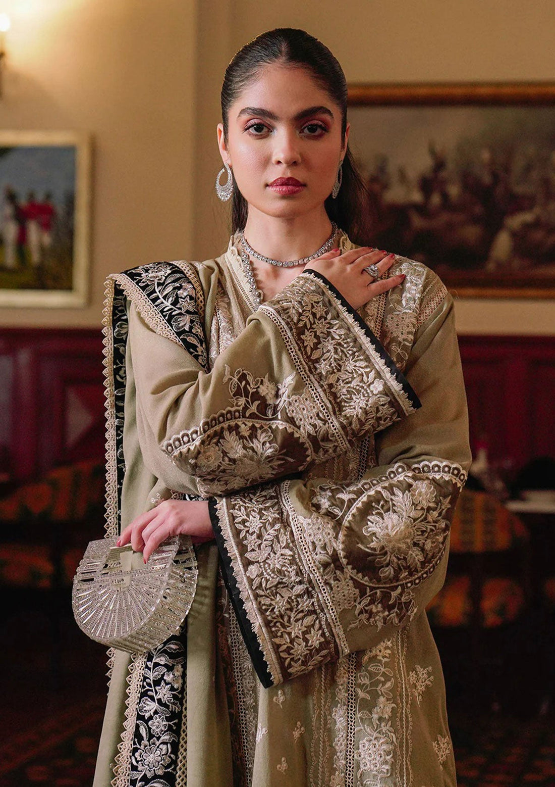 Winter Collection - Saira Rizwan - Unstitched - SR23#04 - Lamisa - Official Saira Rizwan - Agha Fabrics UK