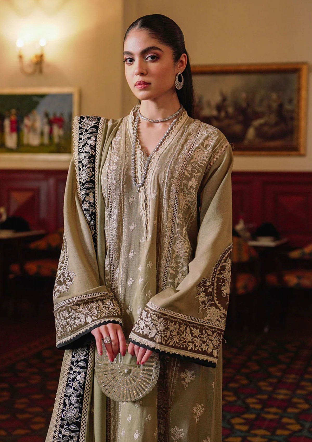 Winter Collection - Saira Rizwan - Unstitched - SR23#04 - Lamisa - Official Saira Rizwan - Agha Fabrics UK