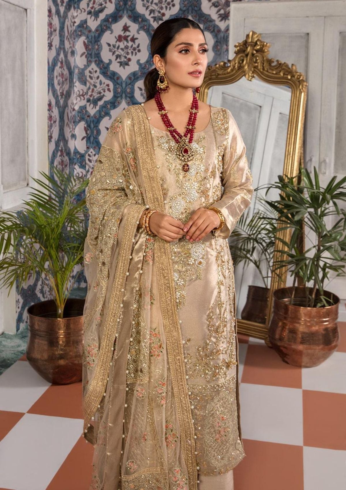 Formal Collection - Kahf - Manara Wedding - D#02 - Dahlia - Official Kahf - Agha Fabrics UK