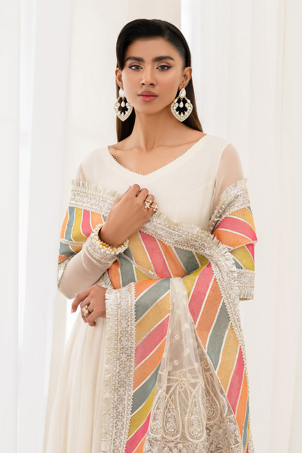 Baroque | Luxury Pret 25 | EMBROIDERED CHIFFON PR-1098 - Official Baroque - Agha Fabrics UK