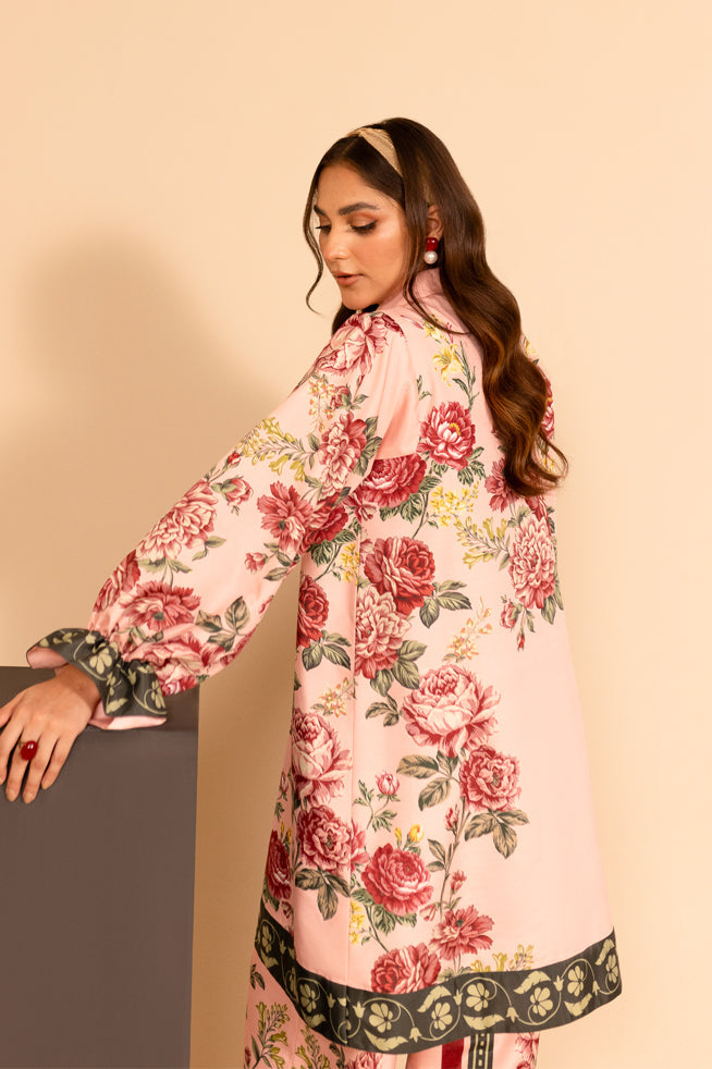 Fozia Khalid | Print Edit | Coral - Official Fozia Khalid - Agha Fabrics UK