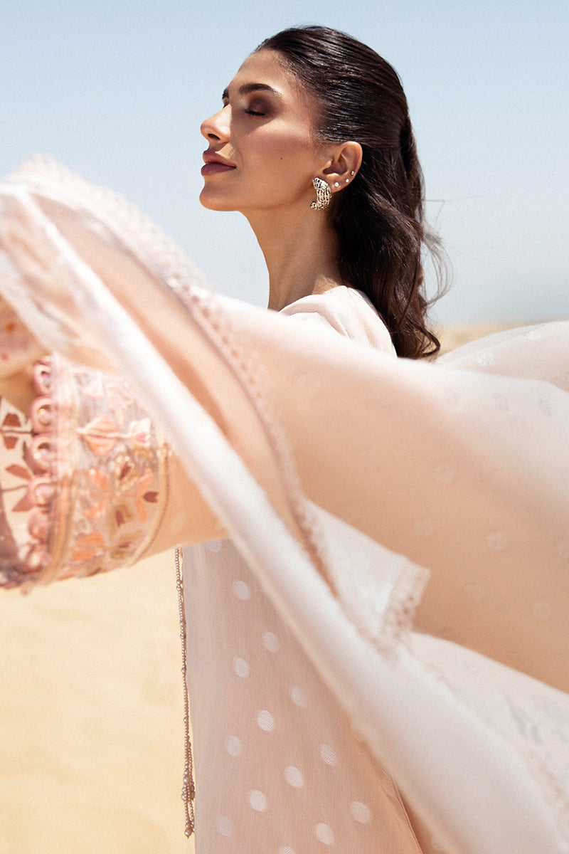 Cross Stitch | Eid Lawn 24 | DUSTY ROSE - Official Cross Stitch - Agha Fabrics UK