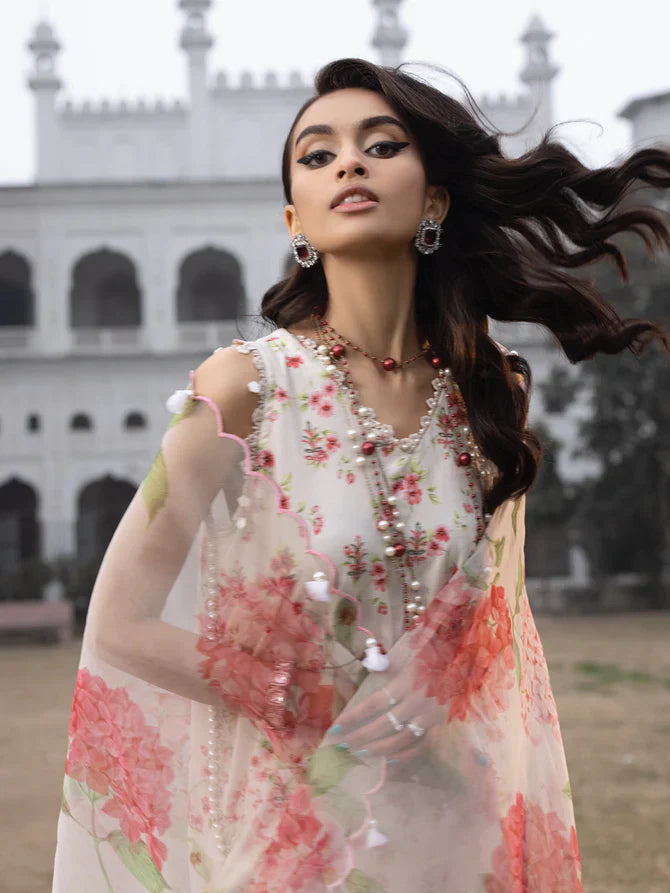 Faiza Faisal | Maya Luxury Lawn | Sandra - Official Faiza Faisal - Agha Fabrics UK