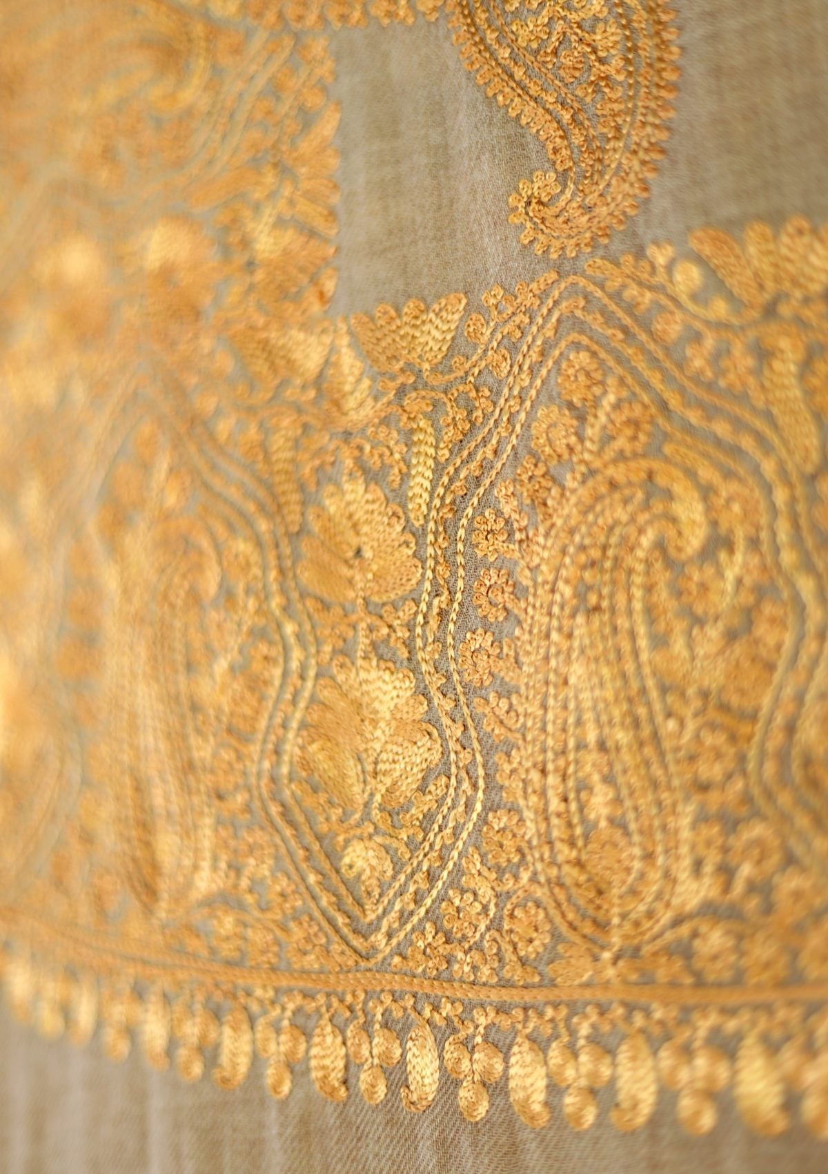 Ari Work Pashmina Scarf D - 11 - Skin - Official Shawls Niche - Agha Fabrics UK