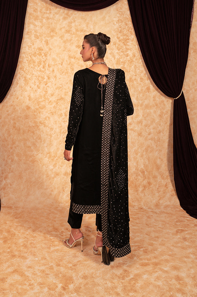 Fozia Khalid | Velvet Deck | Jewel - Official Fozia Khalid - Agha Fabrics UK