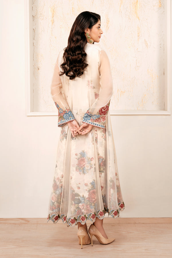Baroque | Luxury Pret 25 | EMBROIDERED CHIFFON PR-1053 - Official Baroque - Agha Fabrics UK