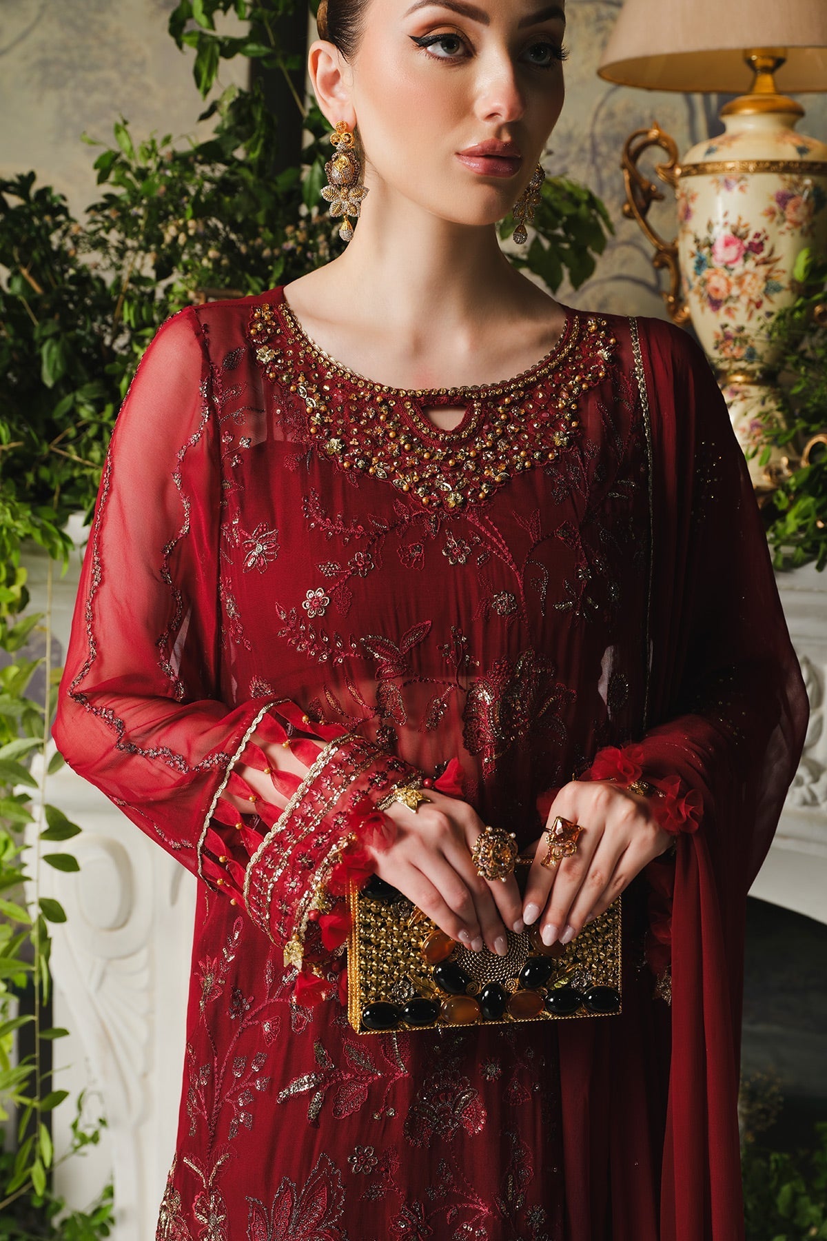 Paras by Pasha | Ayla Luxury Formals | PR106 Berry
