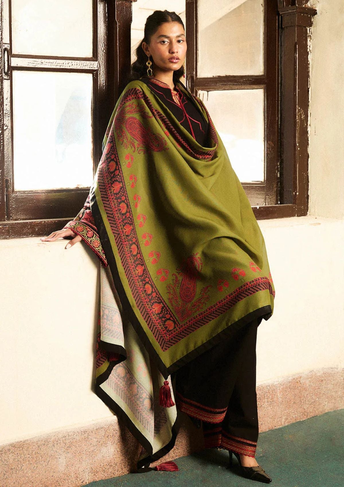 Winter Collection - Jugnu by Hussain Rehar - Autumn Winter - Solstice - Official Jugnu by Hussain Rehar - Agha Fabrics UK