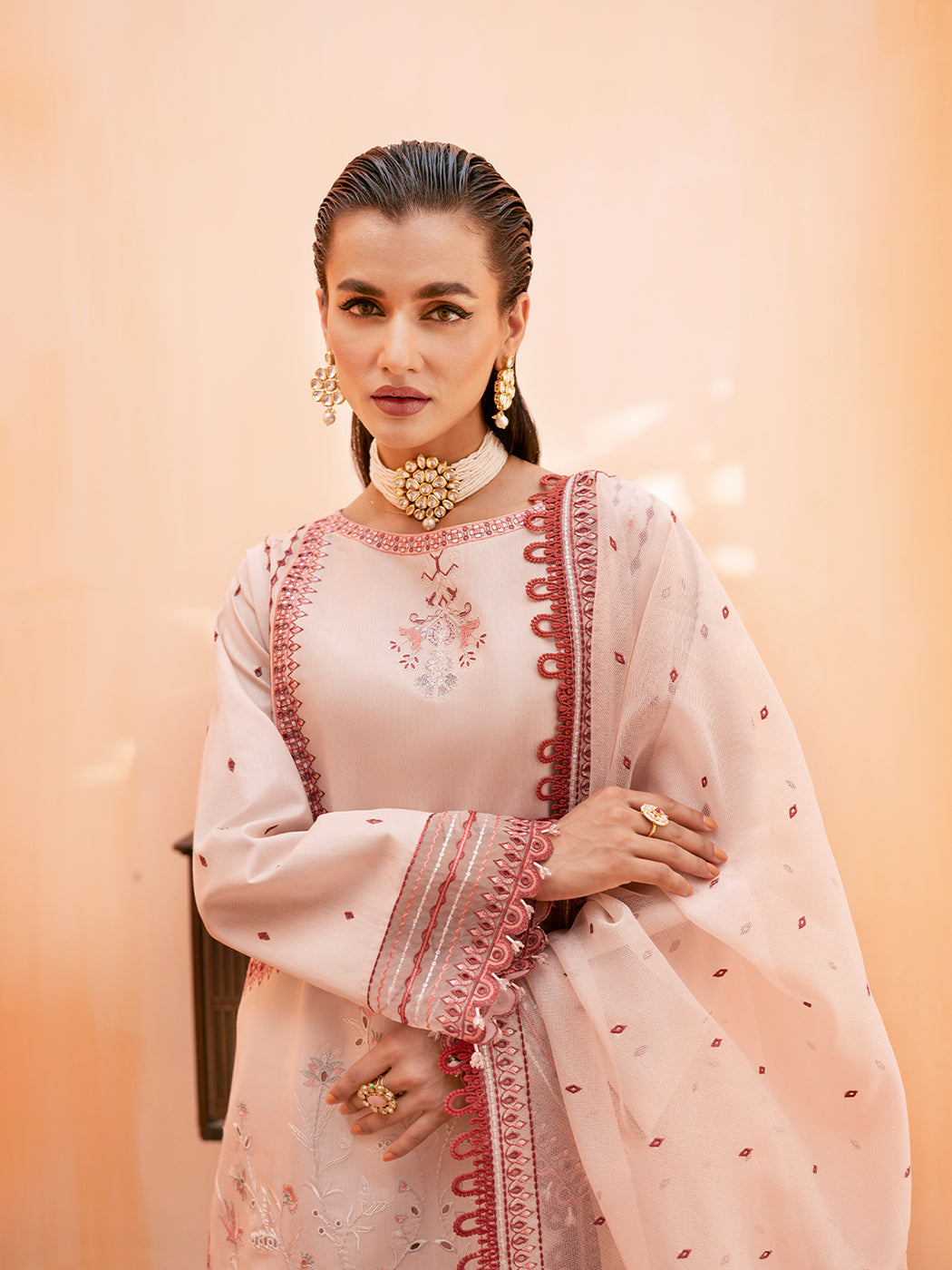 Formal Collection - Fozia Khalid - Elayne Festive - Blush Pink