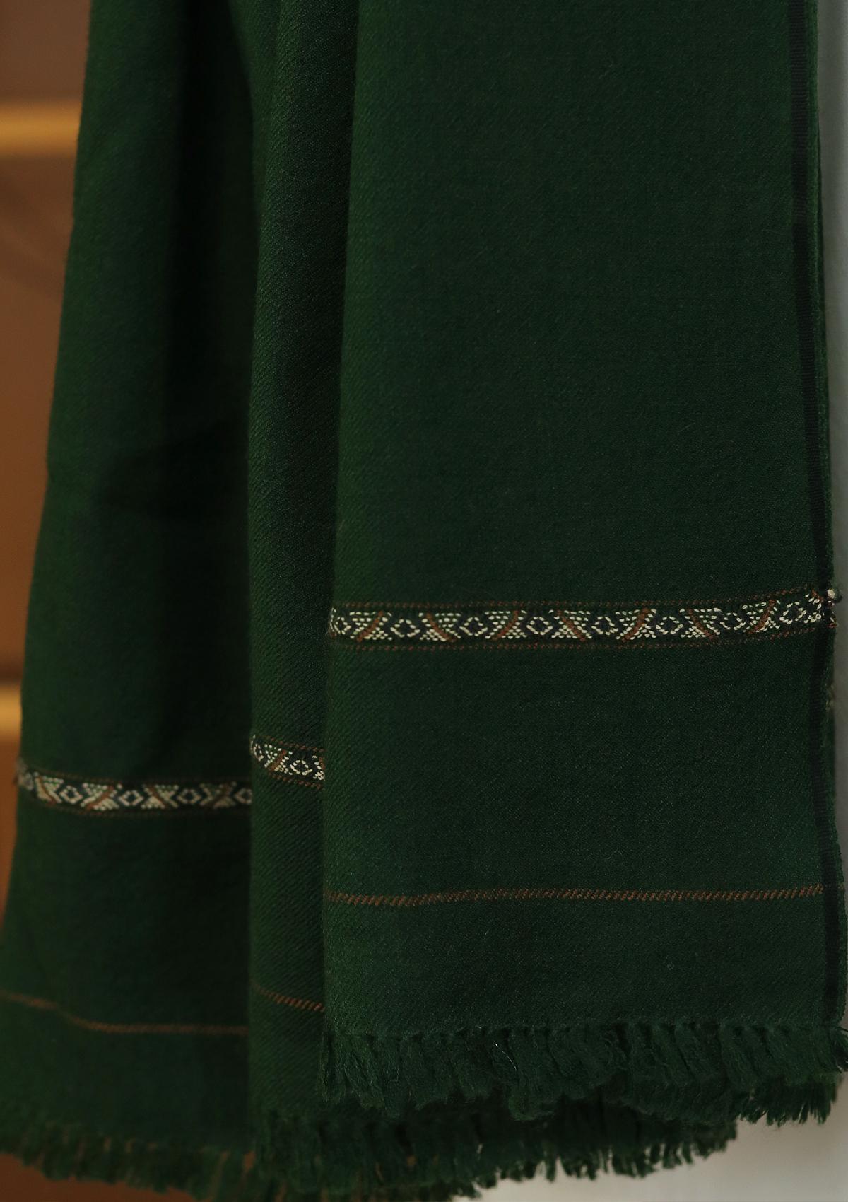 Men Shawls - Wool Shawls - D#47 - B Green