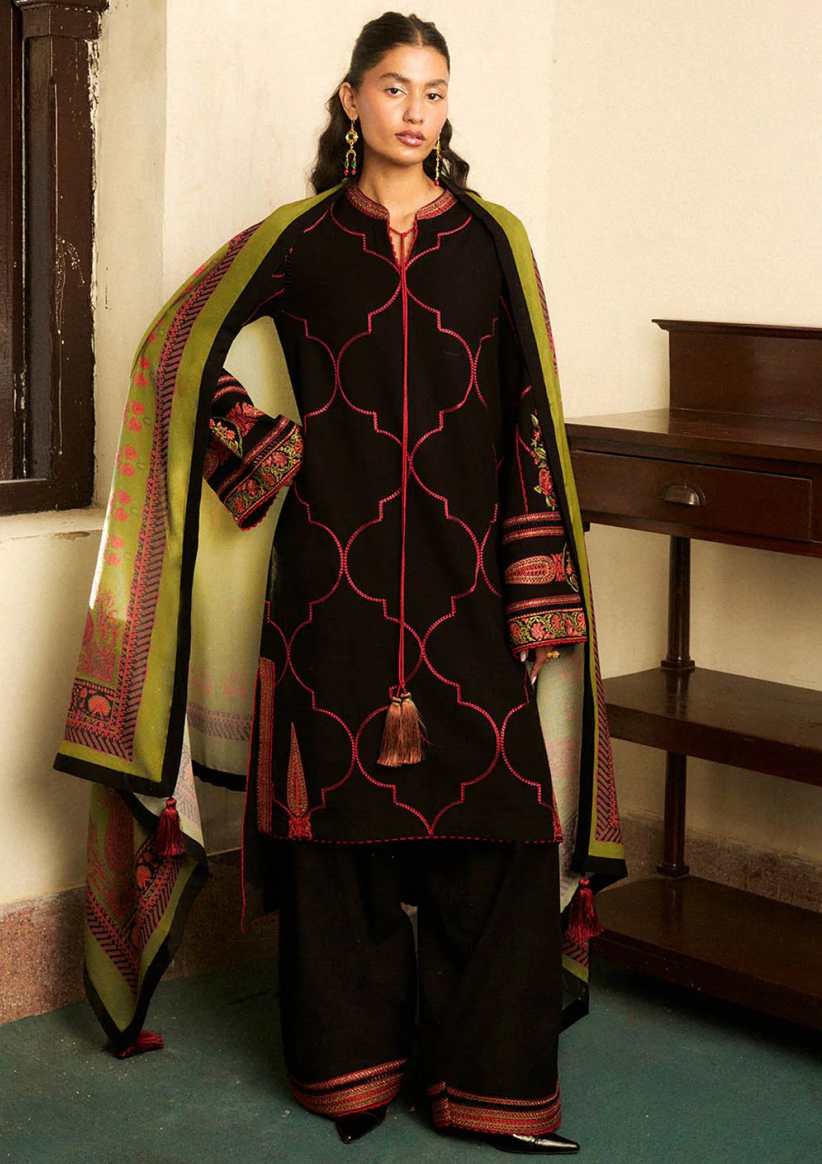 Winter Collection - Jugnu by Hussain Rehar - Autumn Winter - Solstice - Official Jugnu by Hussain Rehar - Agha Fabrics UK