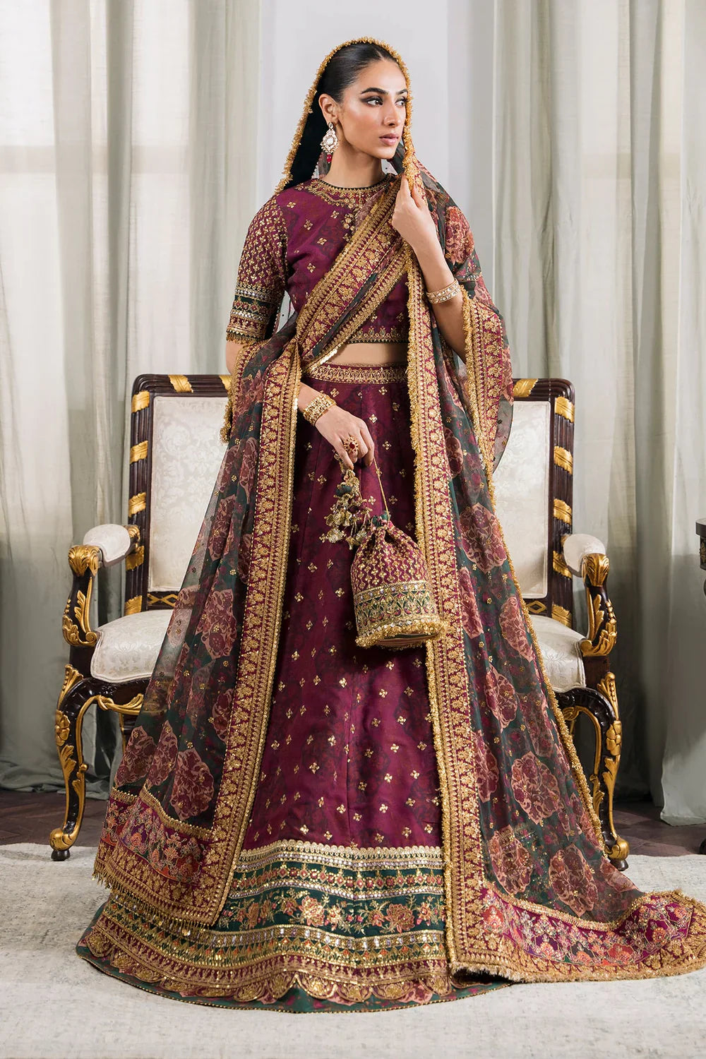 Baroque | Chantelle Embroidered Collection | CH12-03 - Official Baroque - Agha Fabrics UK