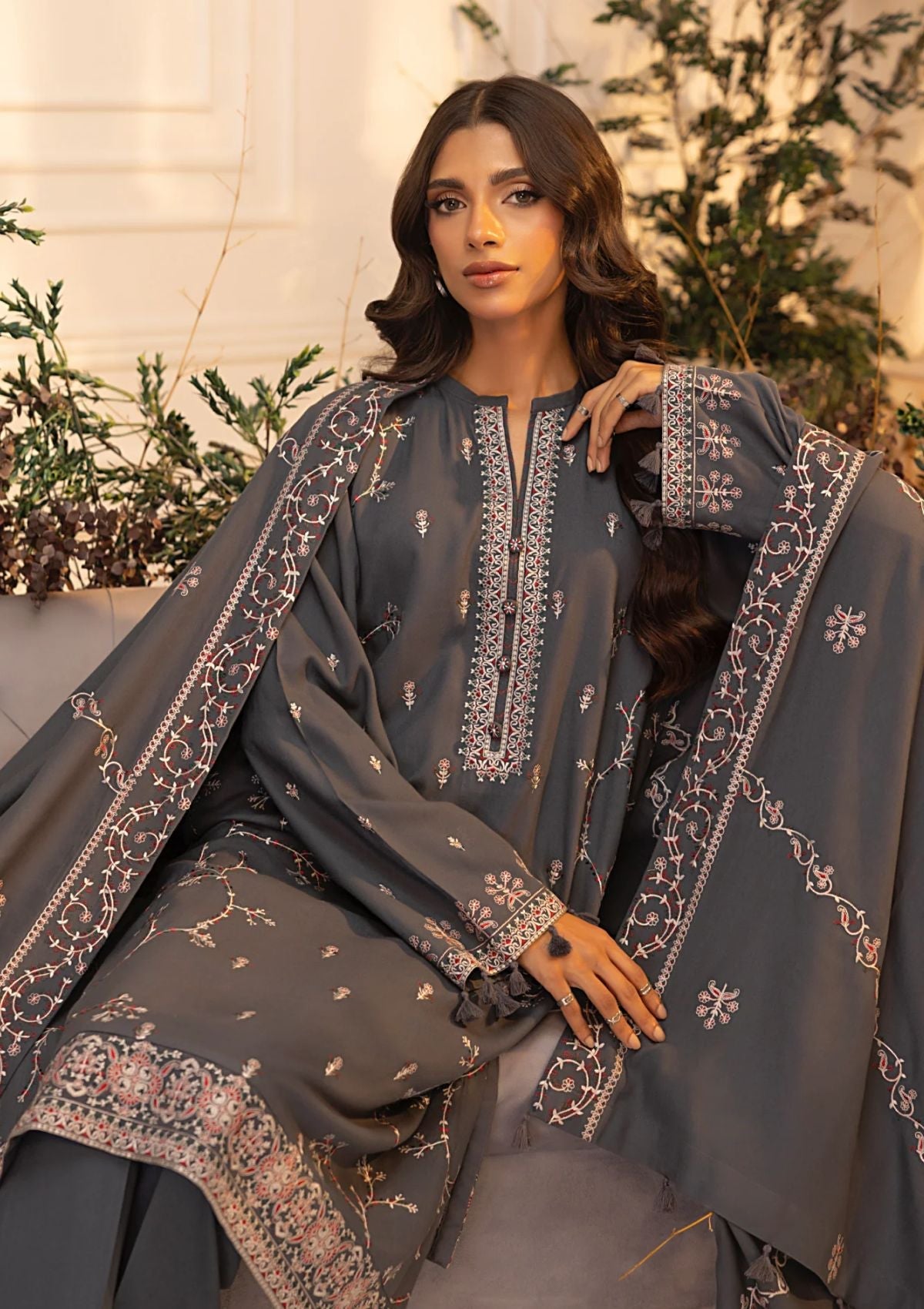 Winter Collection - Lakhany - Cashmi Wool - LCW24#LG-SK-0237 - Official Lakhany - Agha Fabrics UK