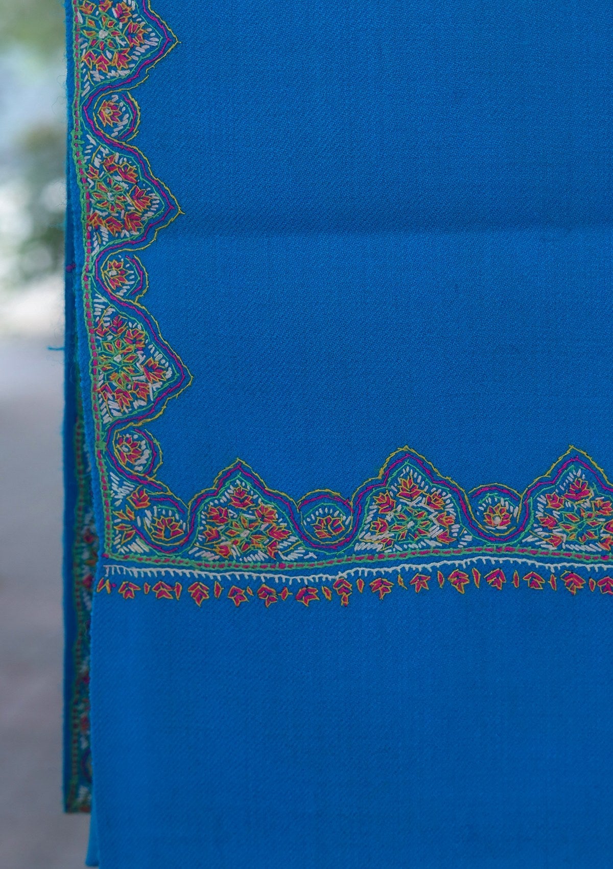 Wool Needle Work Shawl D - 38 - Ferozi