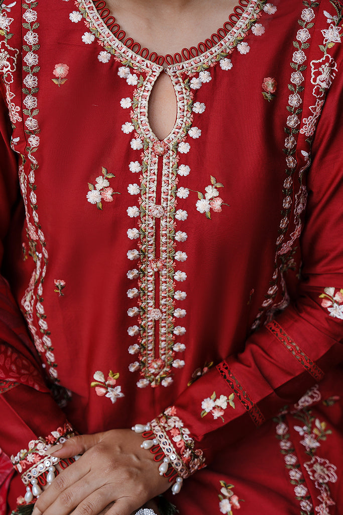 Cross Stitch | Satin De Luxe | RUBY WHISPER - Official Cross Stitch - Agha Fabrics UK