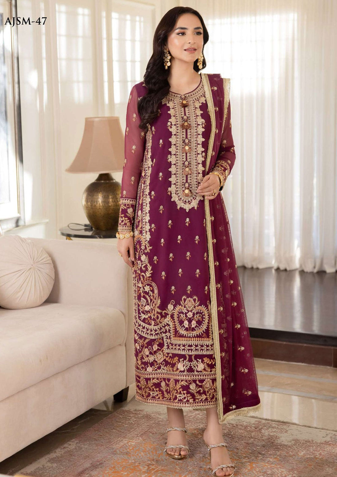 Summer Collection - Asim Jofa - Meerub - AJSM#47 - Official Asim Jofa - Agha Fabrics UK