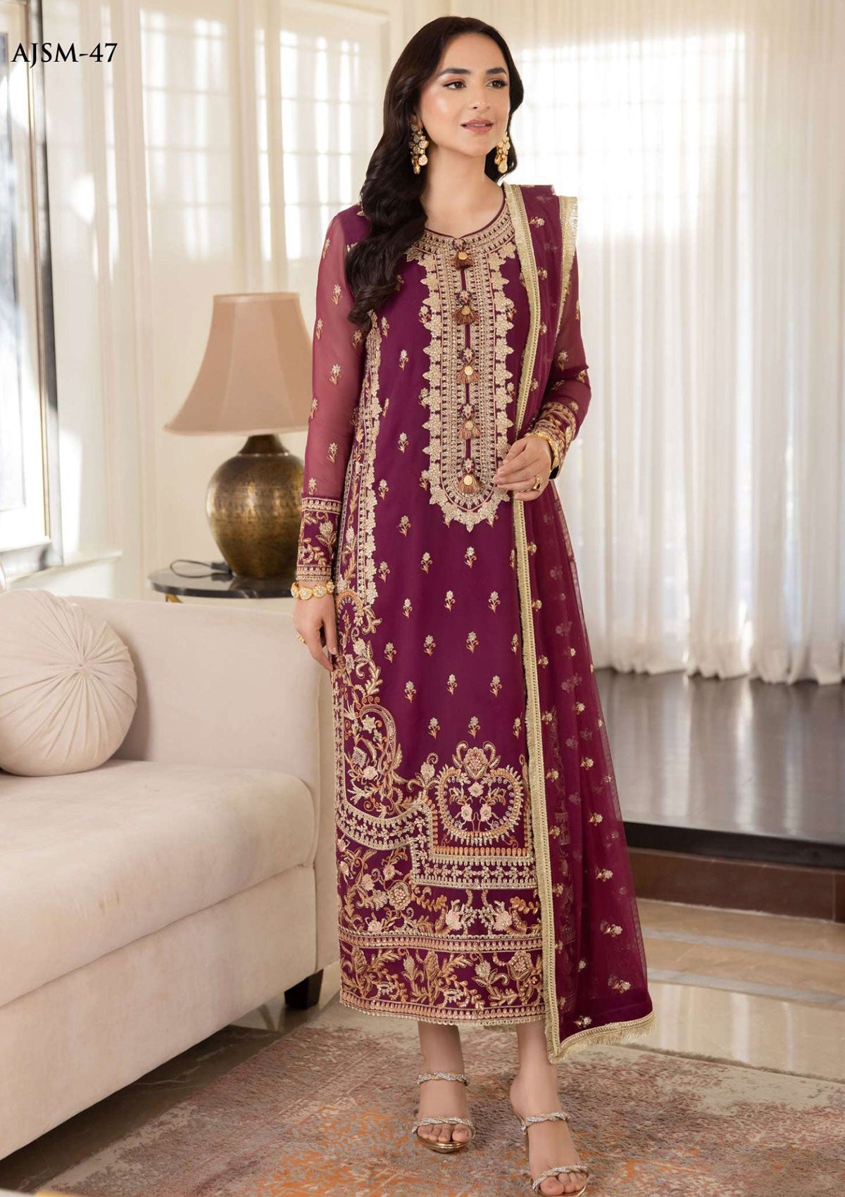 Summer Collection - Asim Jofa - Meerub - AJSM#47 - Official Asim Jofa - Agha Fabrics UK