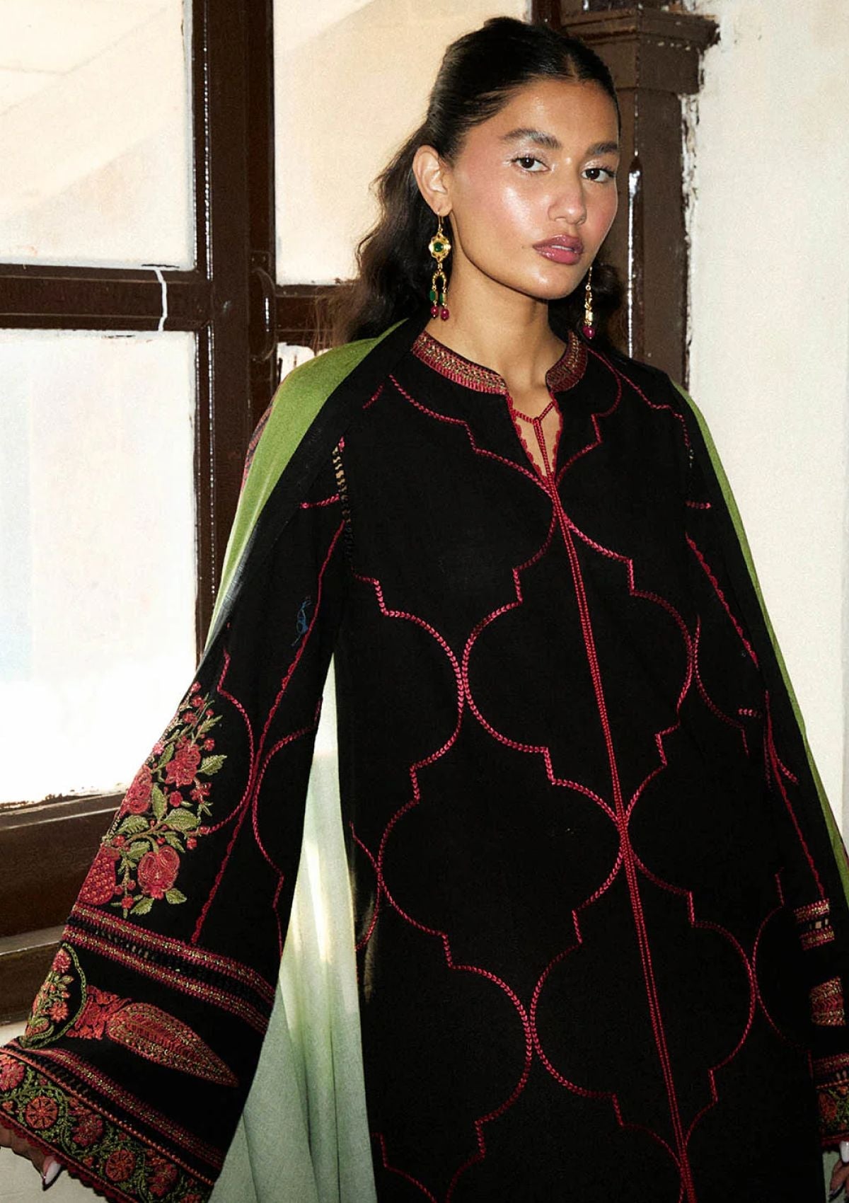 Winter Collection - Jugnu by Hussain Rehar - Autumn Winter - Solstice - Official Jugnu by Hussain Rehar - Agha Fabrics UK