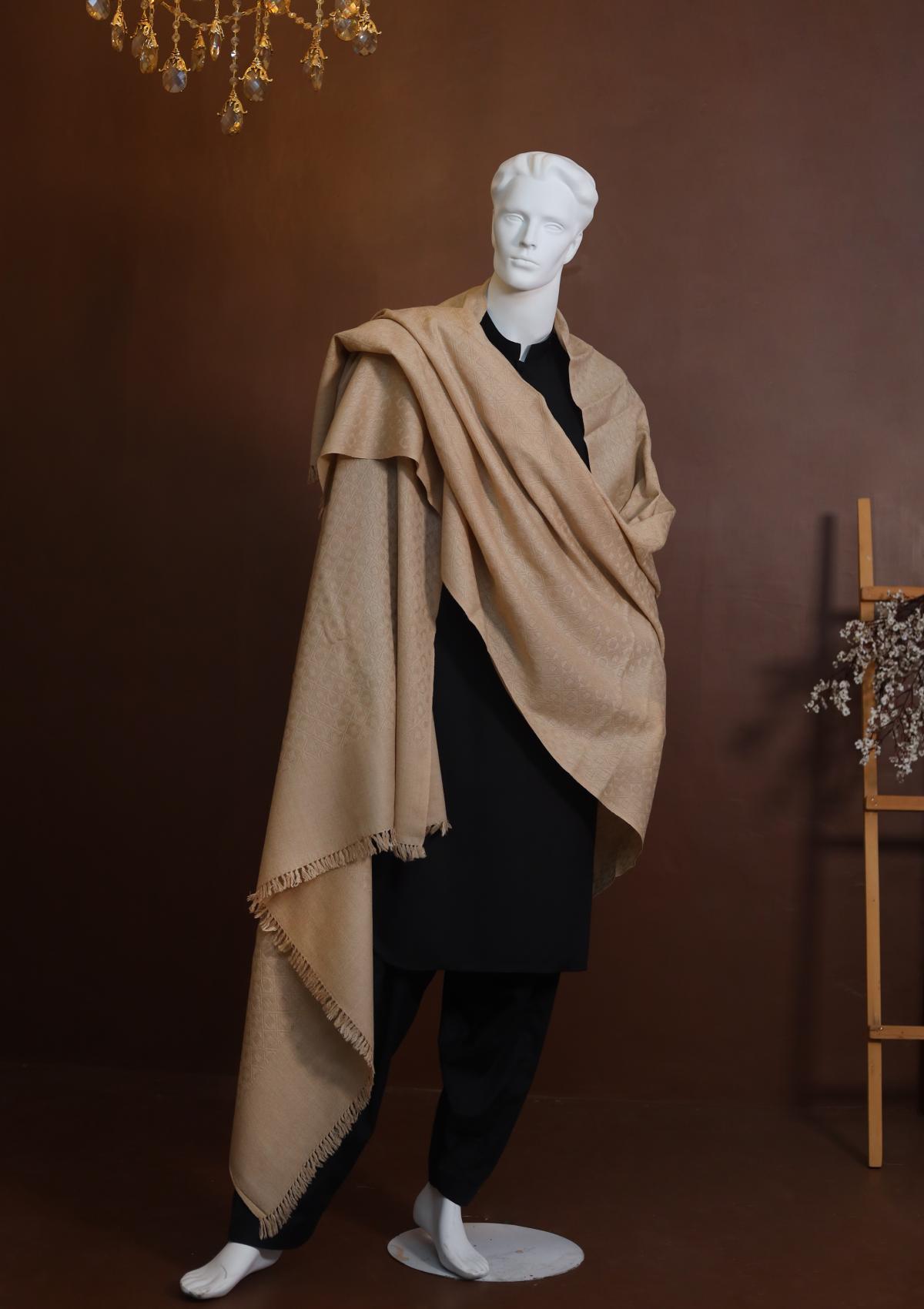 Men Shawls - Wool Shawls - D#206 - Skin