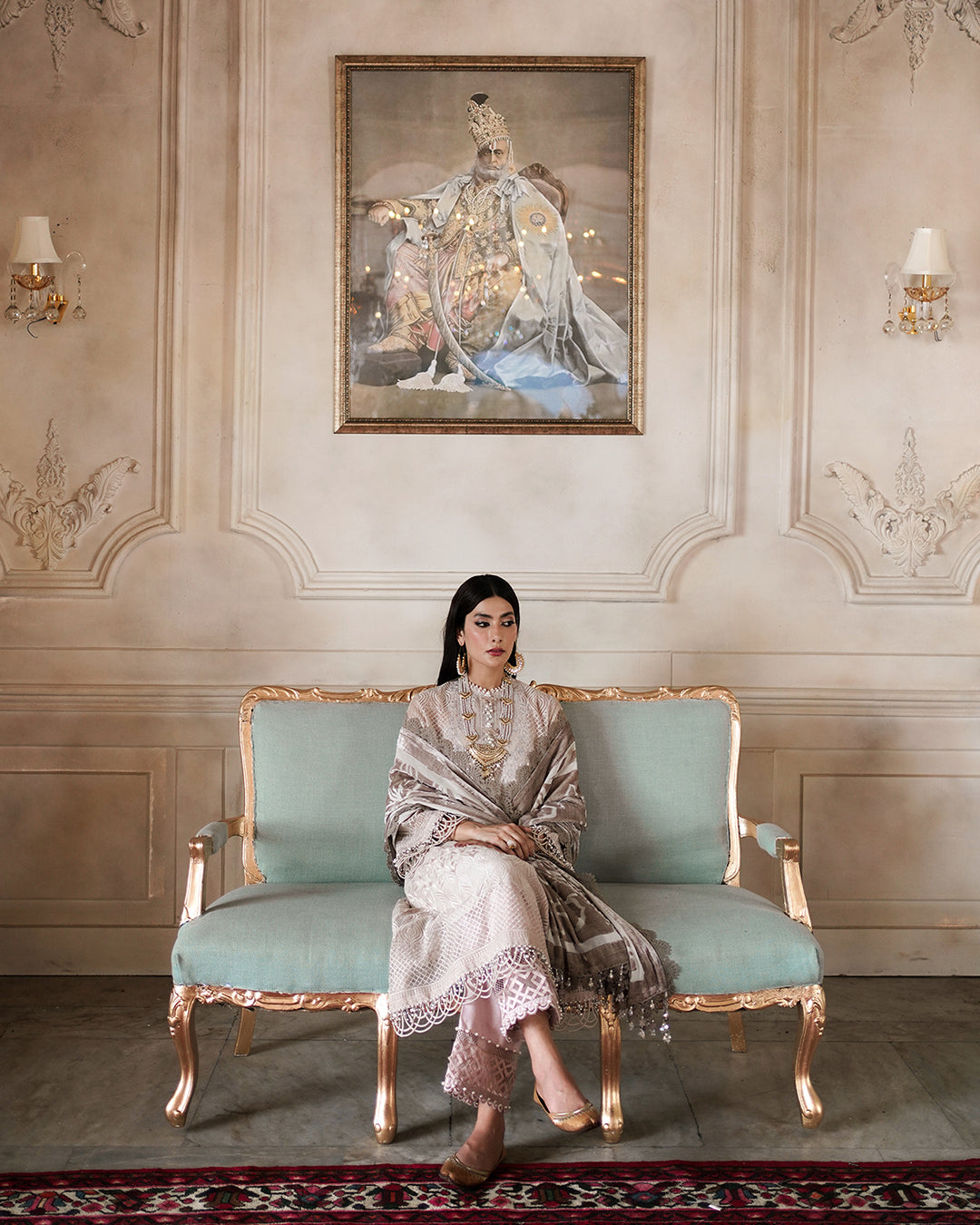 Sana Safinaz | Luxury Collection | Silver Gray