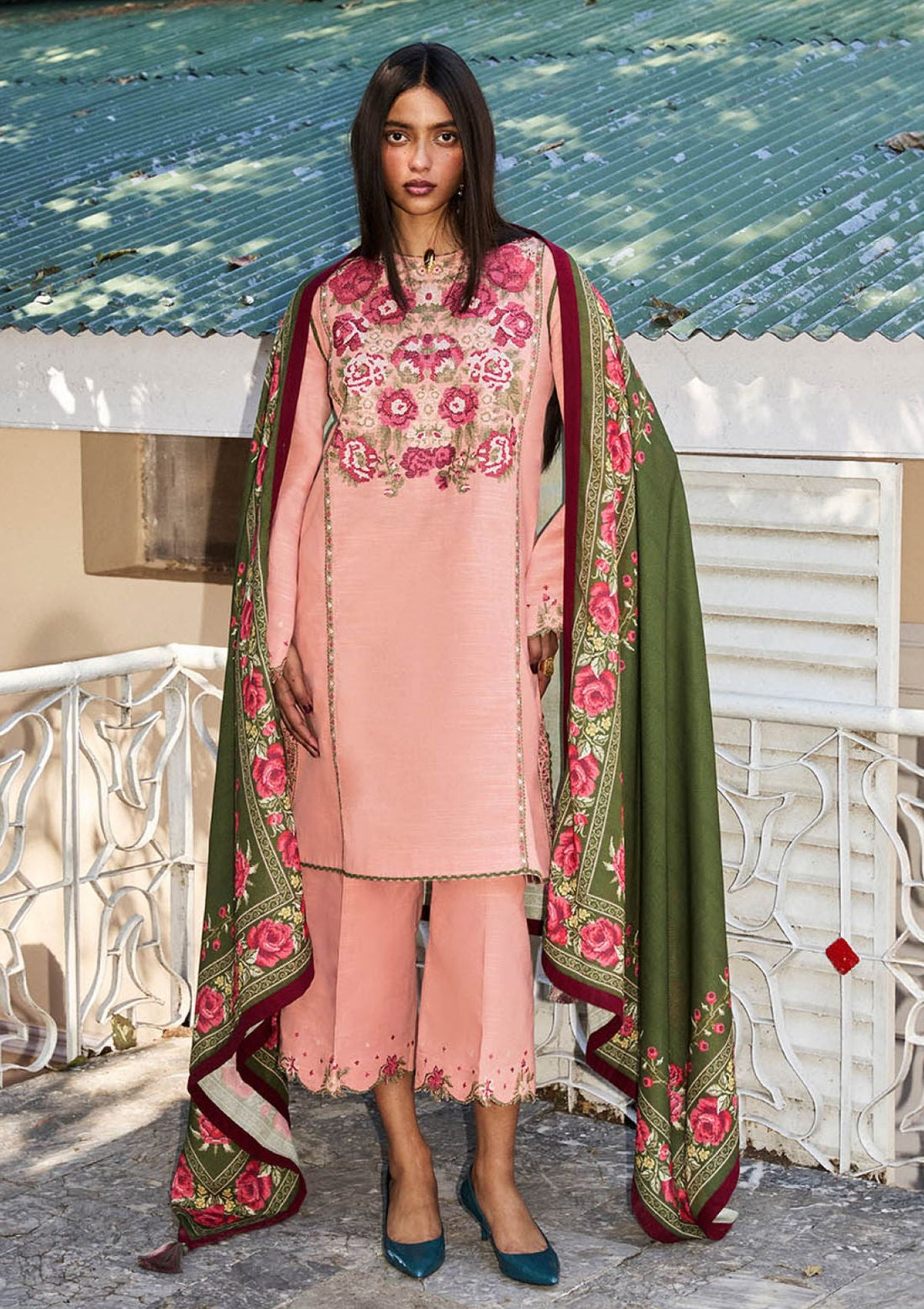 Winter Collection - Jugnu by Hussain Rehar - Autumn Winter - Verona - Official Jugnu by Hussain Rehar - Agha Fabrics UK