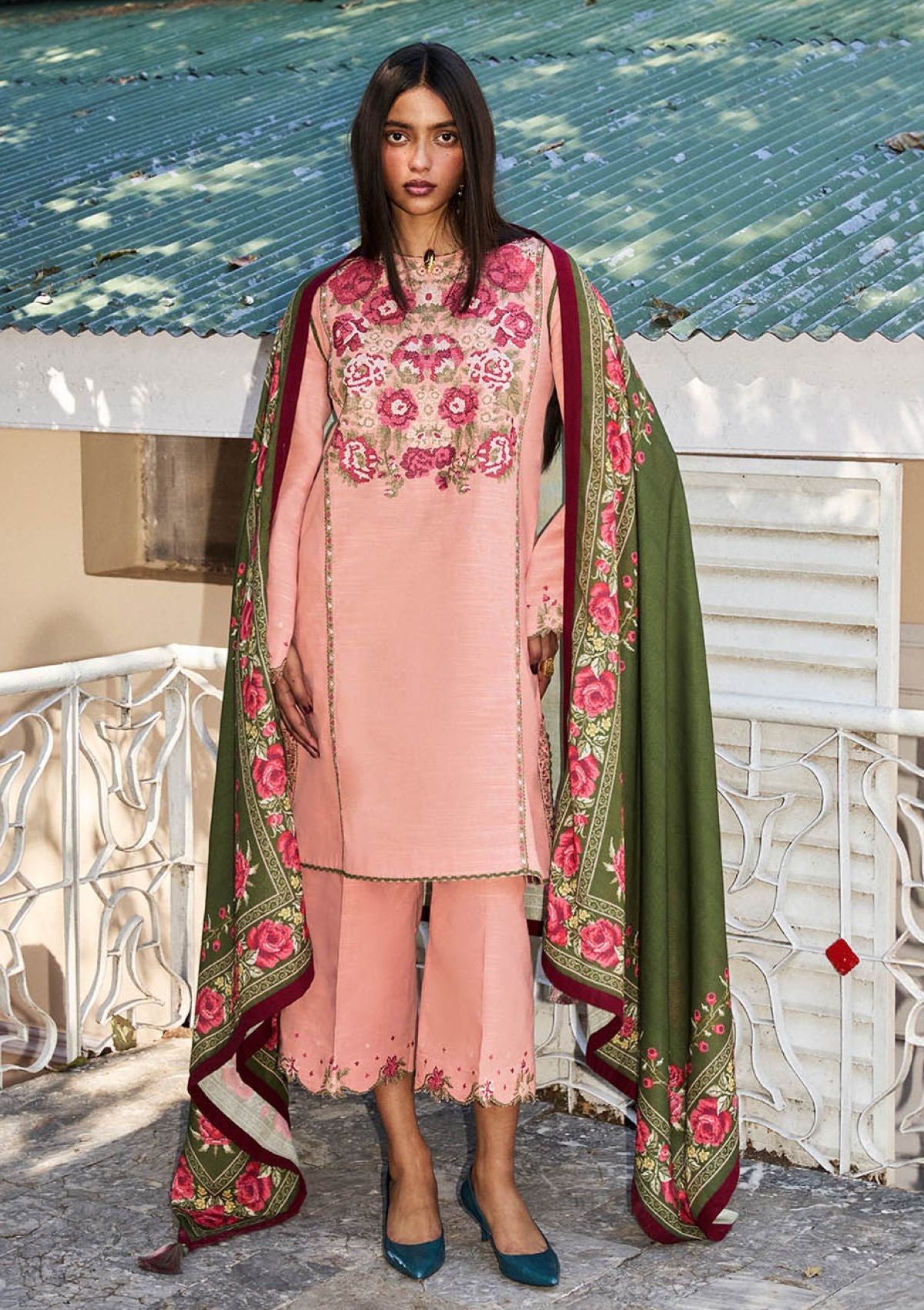 Winter Collection - Jugnu by Hussain Rehar - Autumn Winter - Verona - Official Jugnu by Hussain Rehar - Agha Fabrics UK