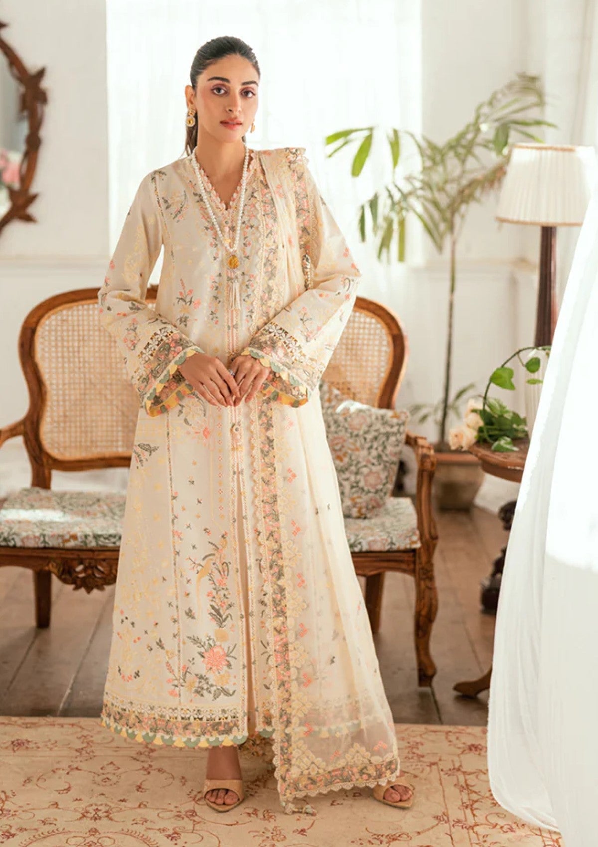 Lawn - Qalamkar - Luxury - Eid Edit 25 - SB#01 - Rina
