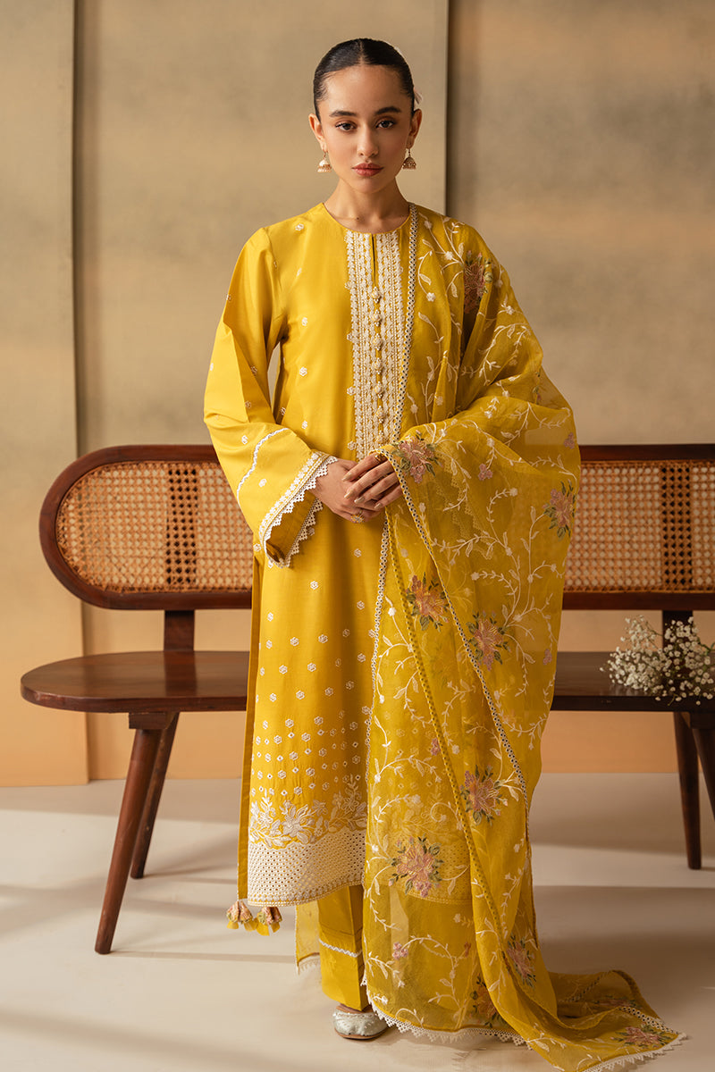 Cross Stitch | Mahiri Embroidered Lawn 24 | CEYLON YELLOW