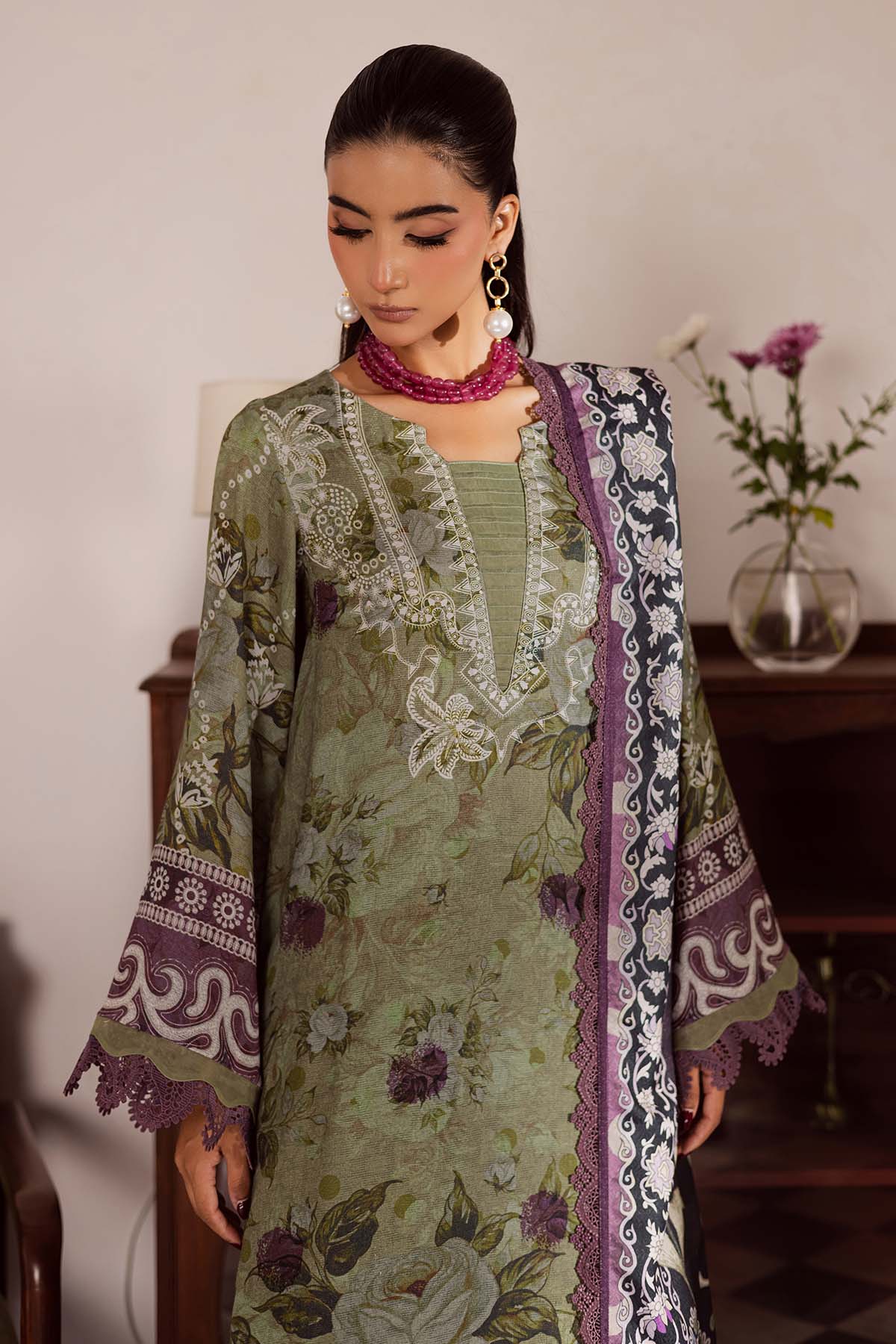 Nureh | Linen Jacquard | SP-191 - Official Nureh - Agha Fabrics UK