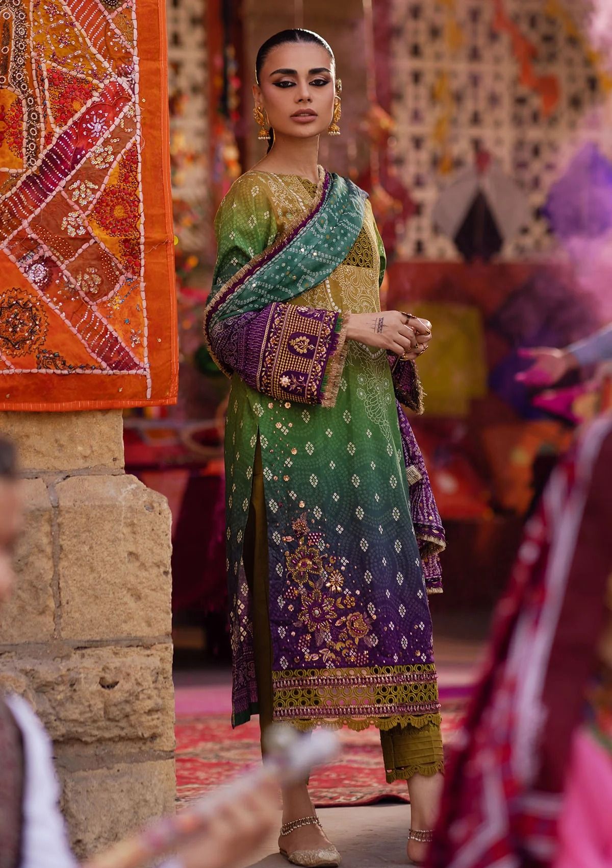 Lawn Collection - Nureh - Bazaar - Hand Embellished - NS24#132 - Official Nureh - Agha Fabrics UK