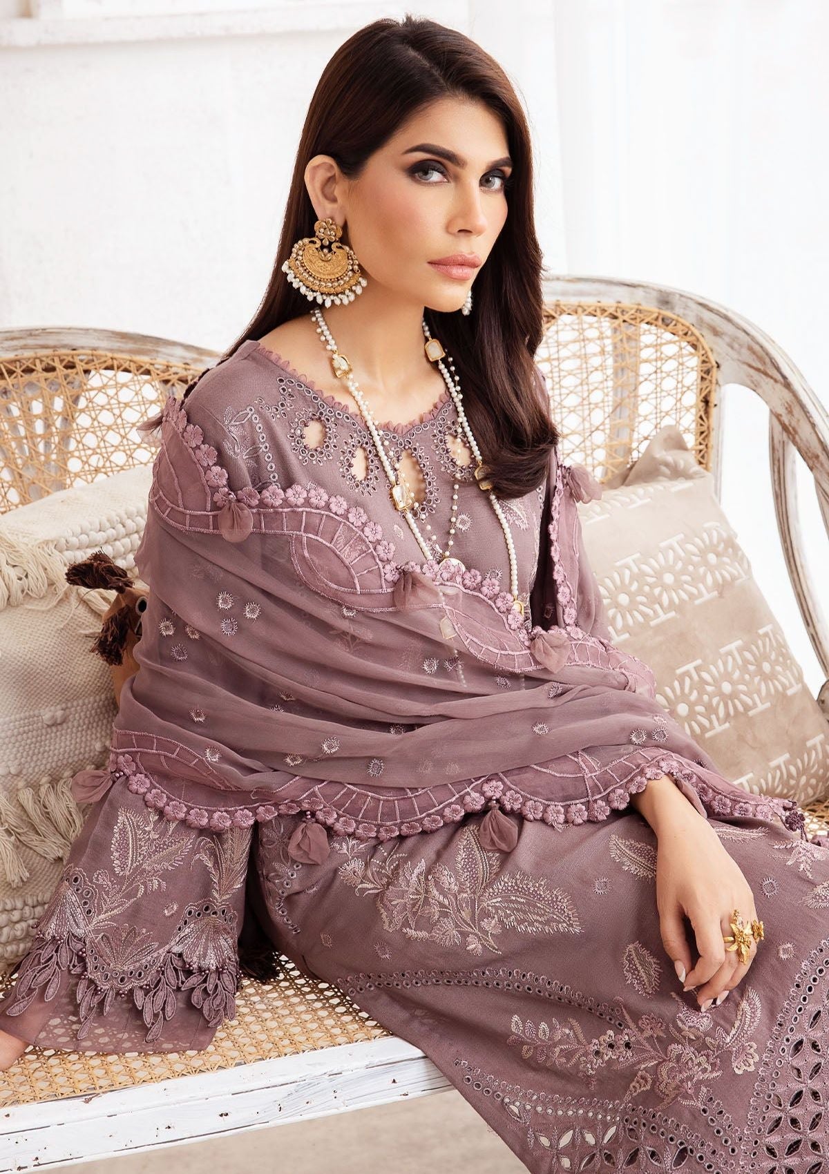 Winter Collection - Nureh - Exclusive - Karandi - NE#45 - Official Nureh - Agha Fabrics UK