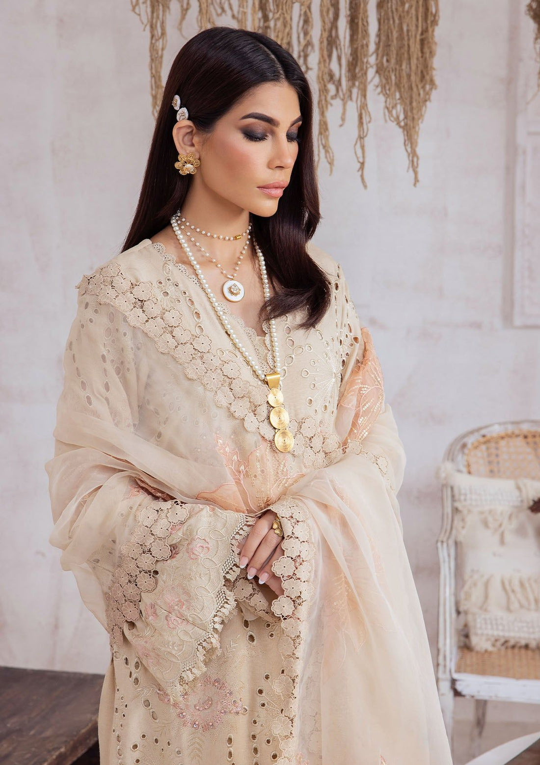 Winter Collection - Nureh - Exclusive - Karandi - NE#41 - Official Nureh - Agha Fabrics UK