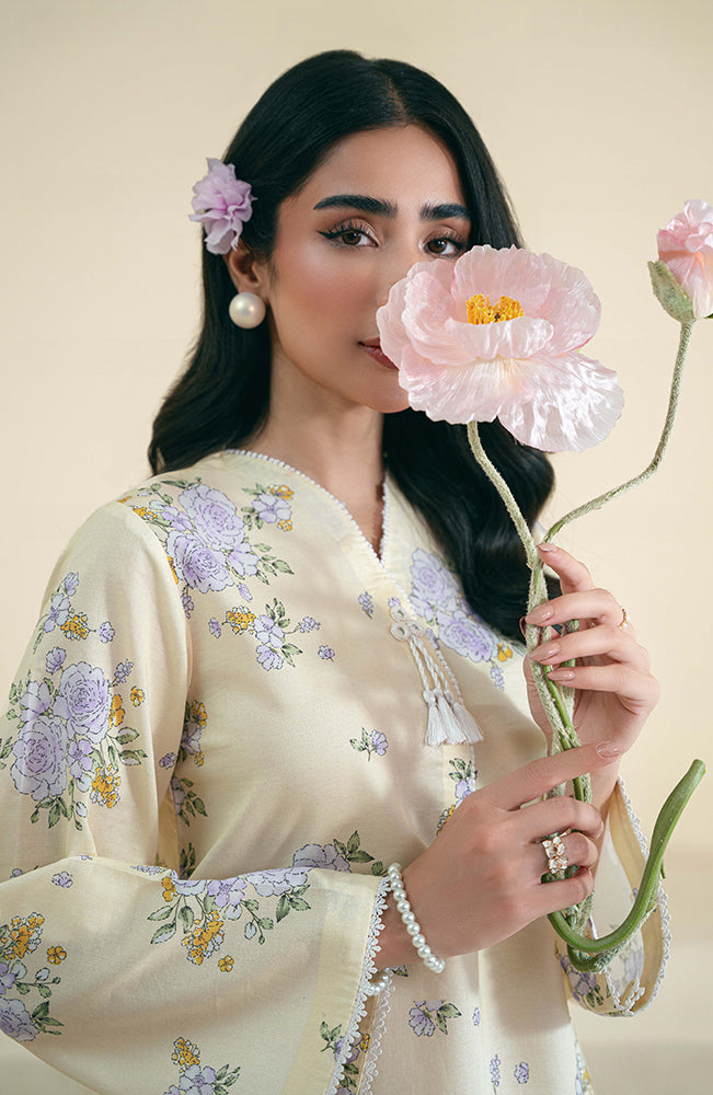Seran | Daffodils Lawn 24 | Albie - Official Seran - Agha Fabrics UK