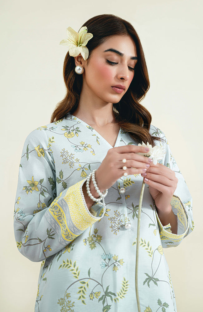 Seran | Daffodils Lawn 24 | Cleo - Official Seran - Agha Fabrics UK