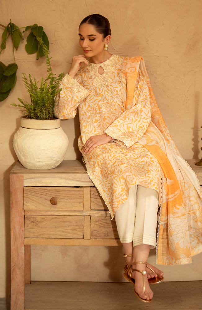 Seran | Ilara Cambric Edit | Miel - Official Seran - Agha Fabrics UK