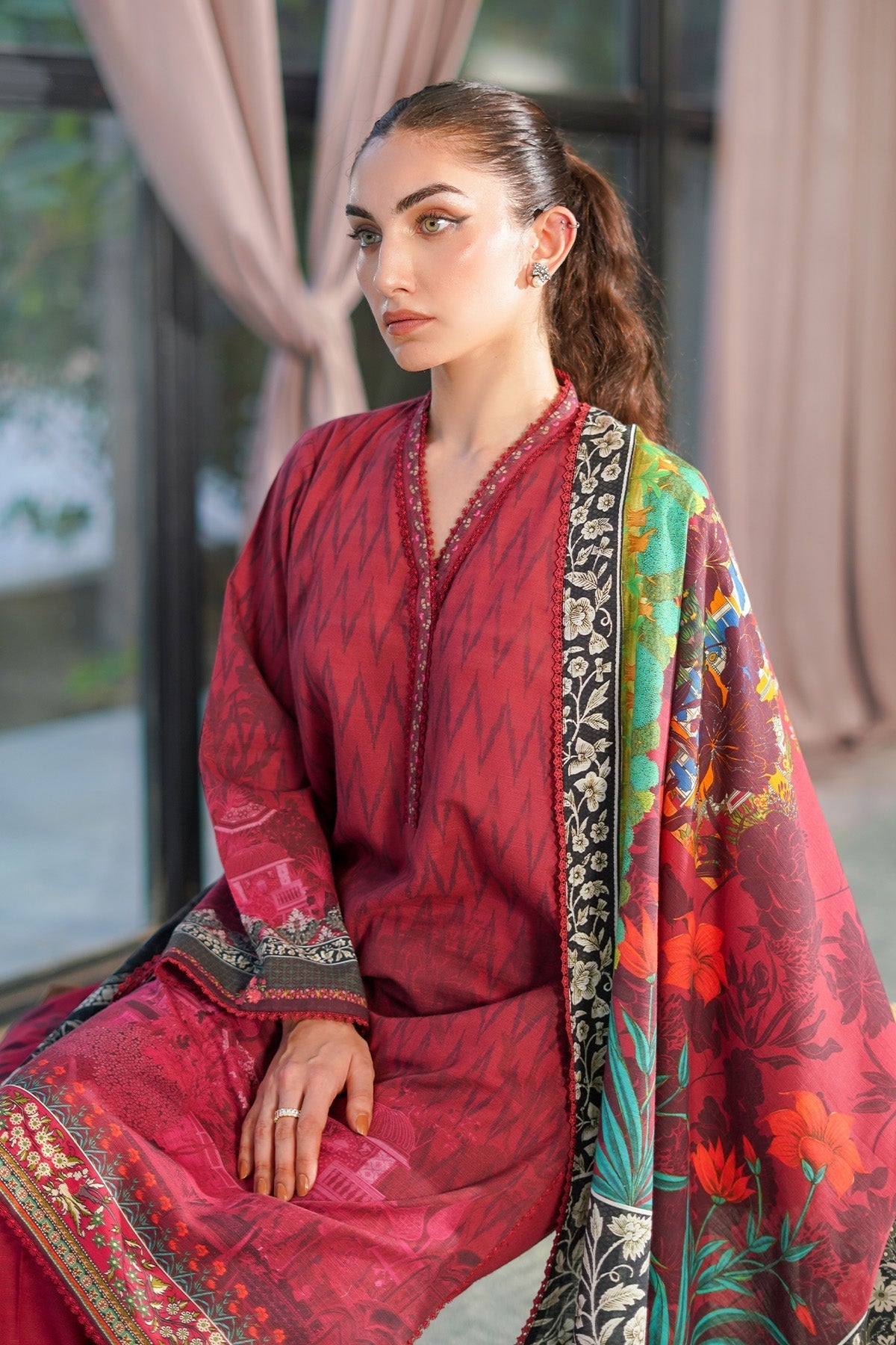 Sahar | Autumn Winter 2024 | Crimson Petal