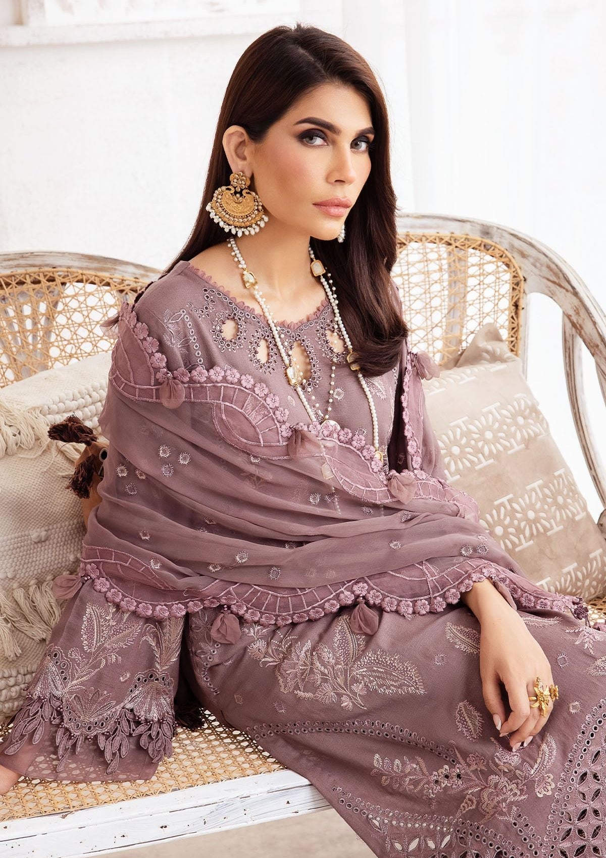 Winter Collection - Nureh - Exclusive - Karandi - NE#45 - Official Nureh - Agha Fabrics UK