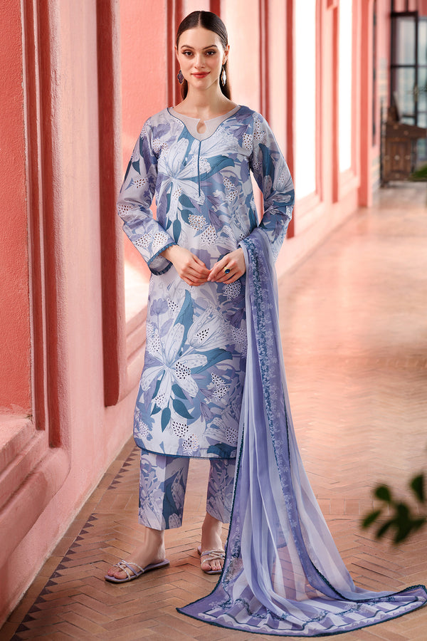Farasha | Printed Essentials | Blue Passion