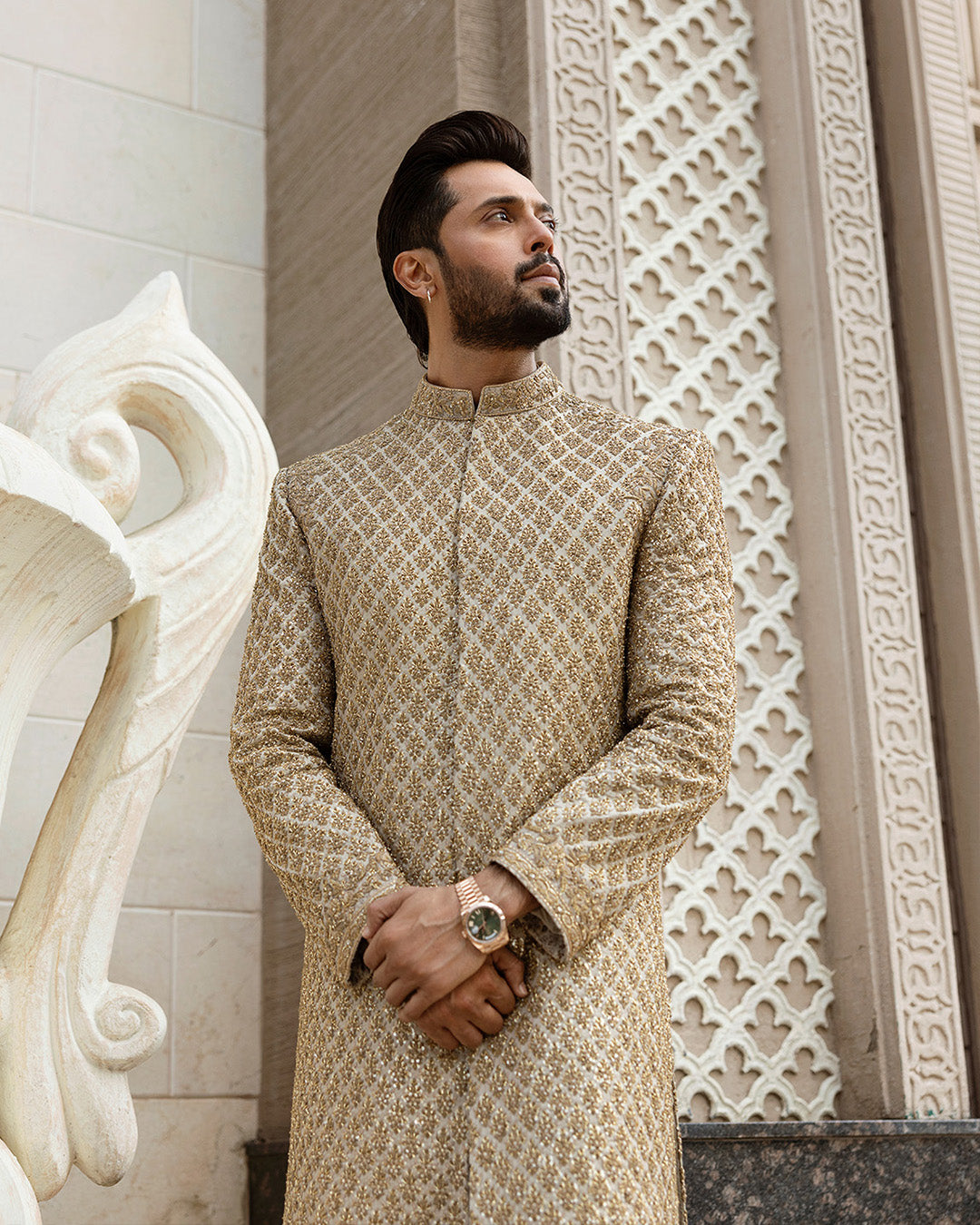 Pakistani Menswear | Faiza Saqlain | Baseem