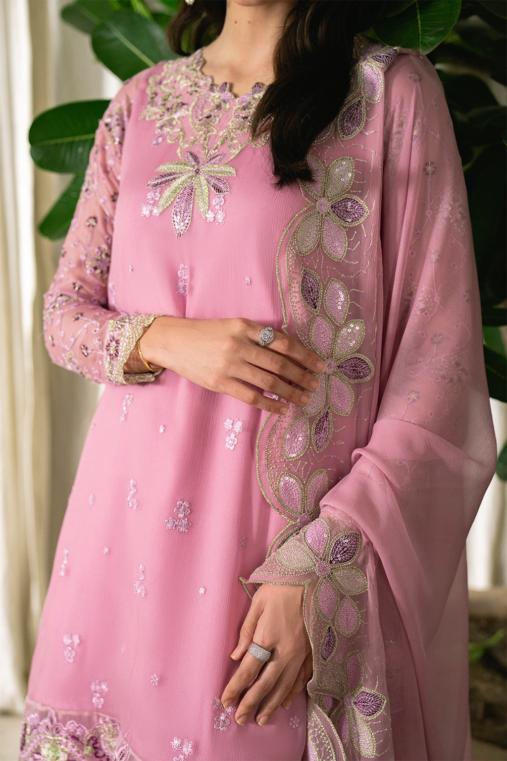 Neeshay | Ready to Wear Chiffon | RTW-CHFN-01 LILAC