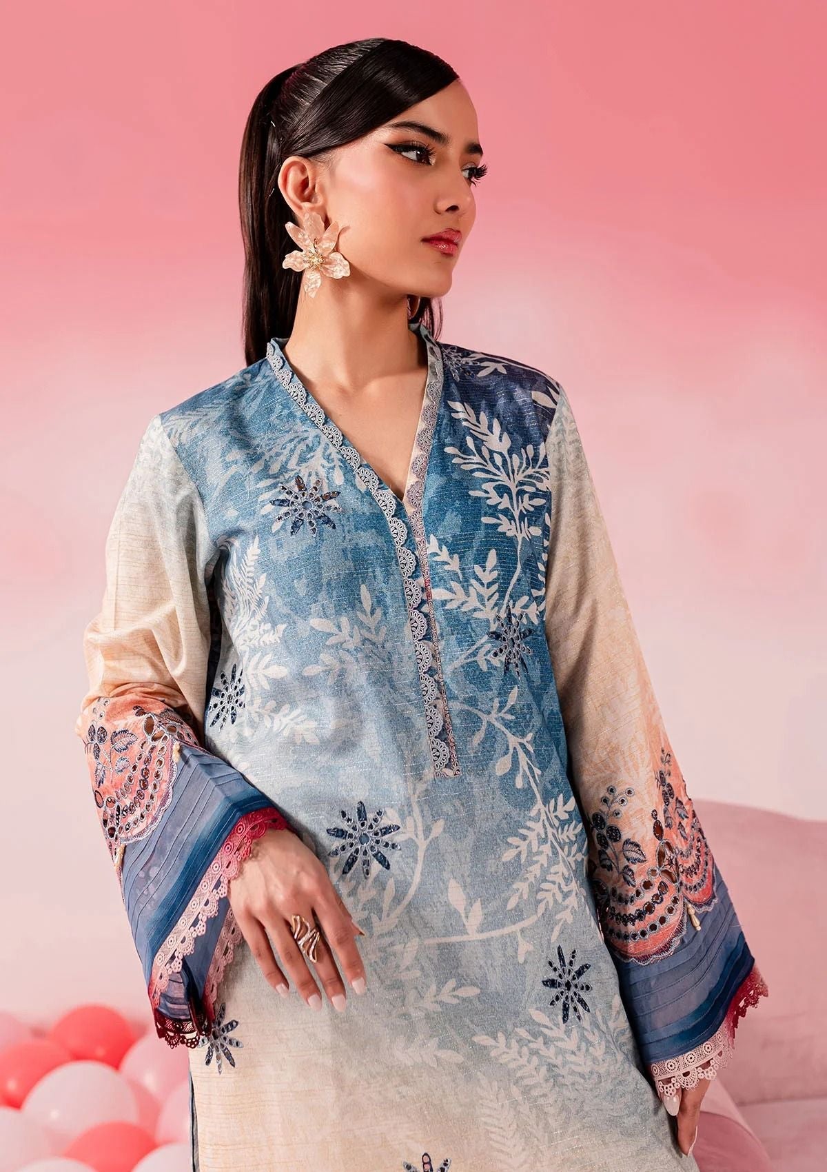 Lawn Collection - Nureh - Ballerina 24 - NU2#146 - Official Nureh - Agha Fabrics UK